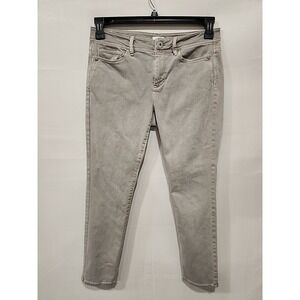 J. Jill Denim Jeans Authentic Fit Slim Ankle Womens Size 4 Gray, 28 In. Inseam